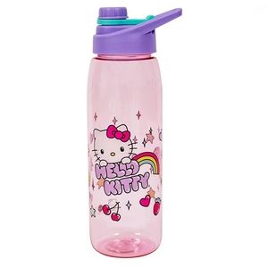 Hello Kitty Plastic Water Bottle w/ Lid